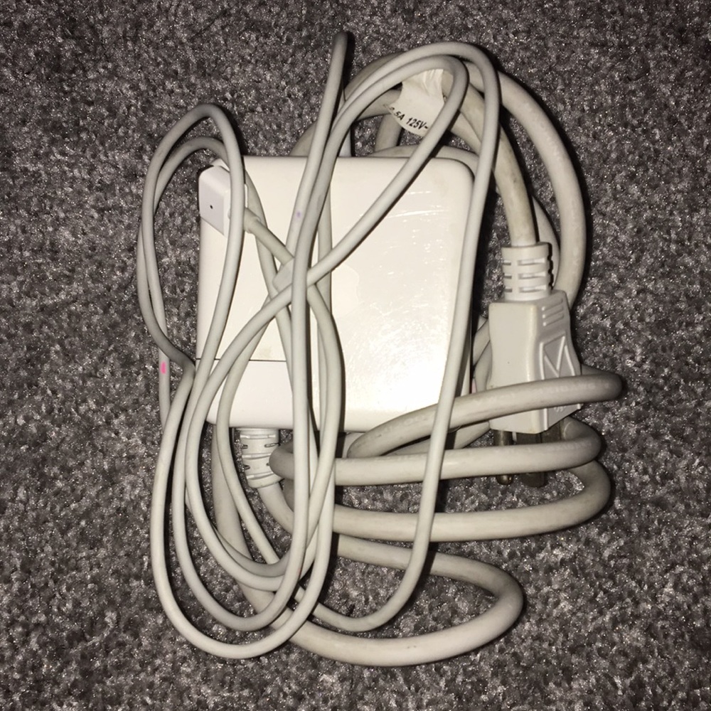 An Apple Computer Charger